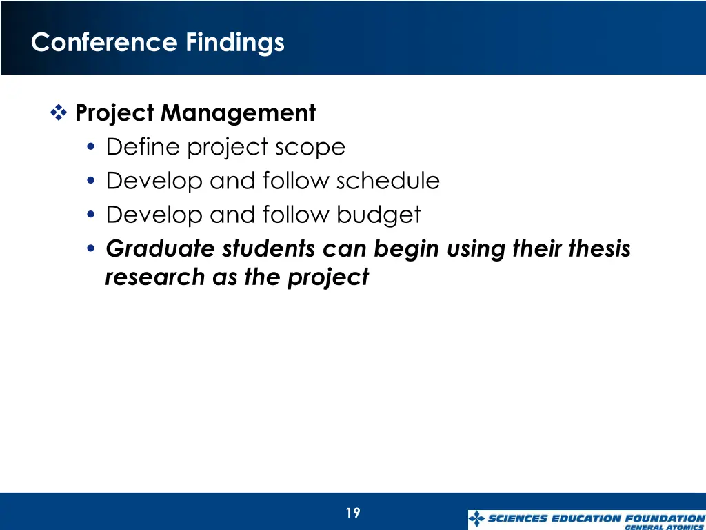conference findings 3
