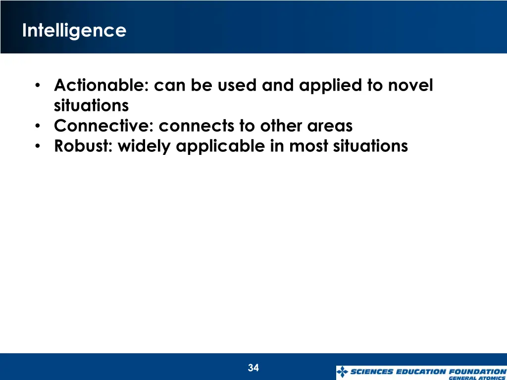 intelligence