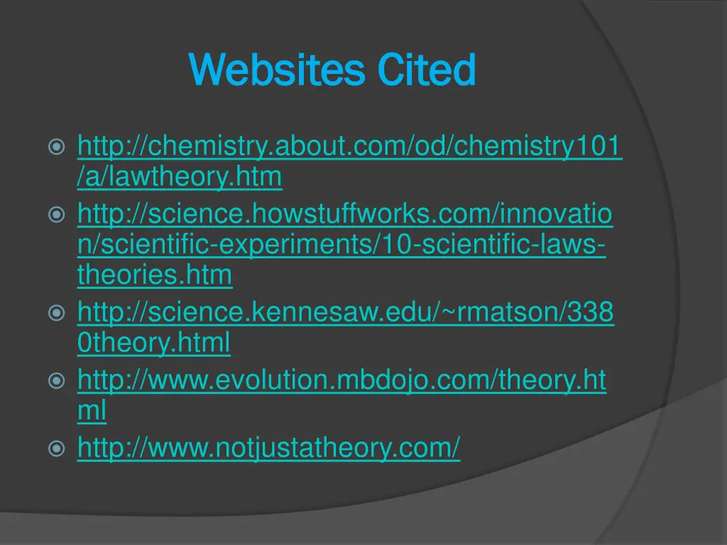 websites cited websites cited