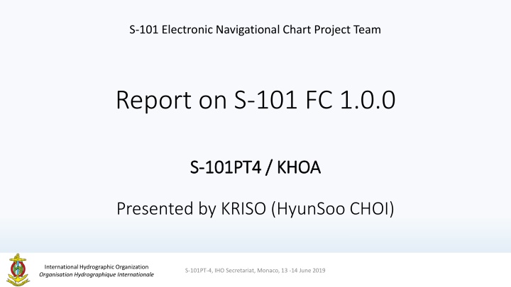 s 101 electronic navigational chart project team