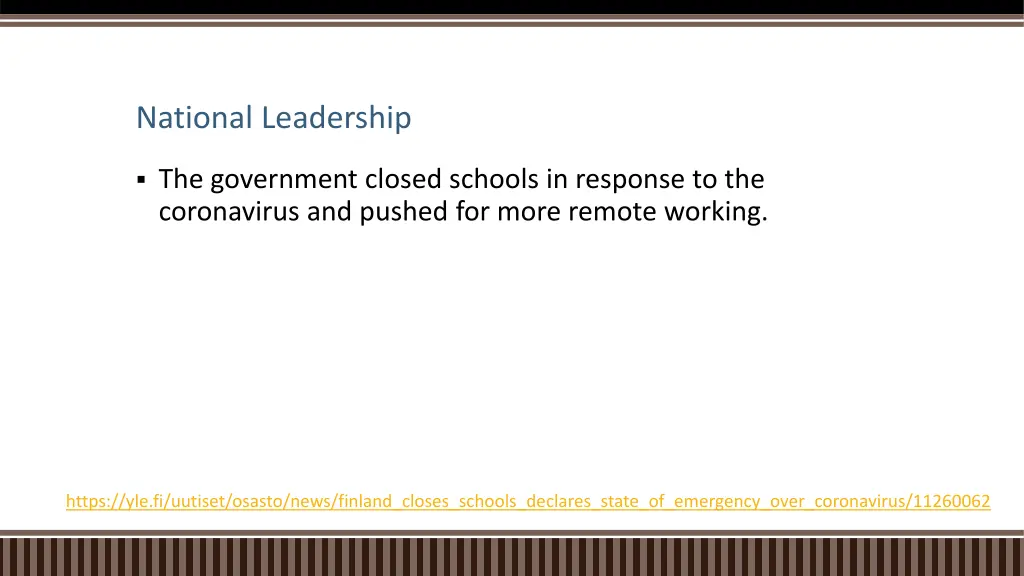 national leadership