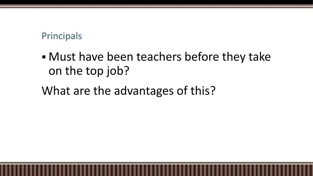 principals