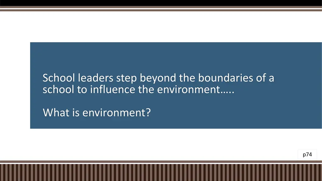 school leaders step beyond the boundaries