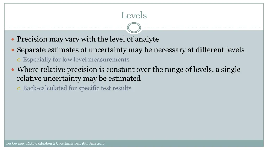 levels
