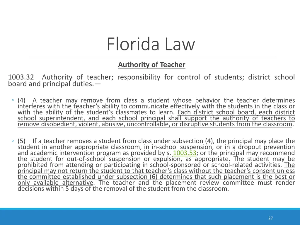 florida law 12