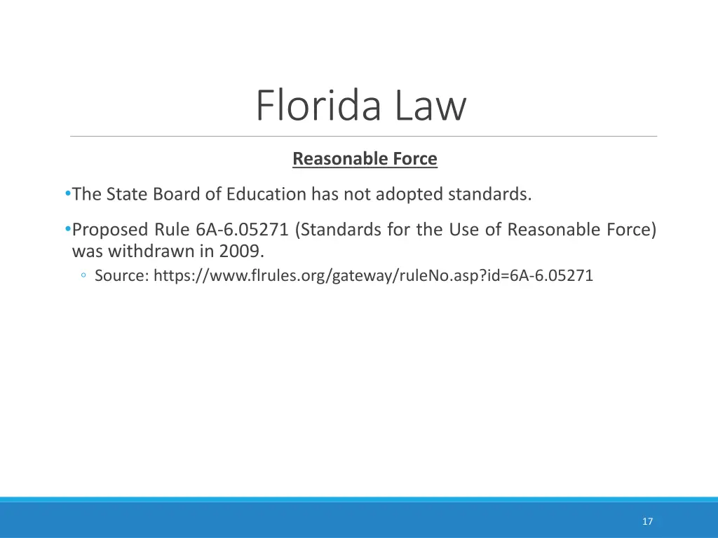 florida law 2