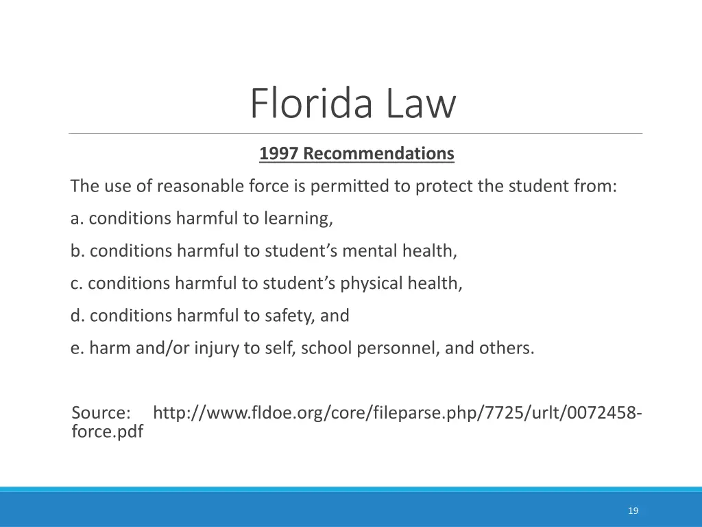 florida law 4