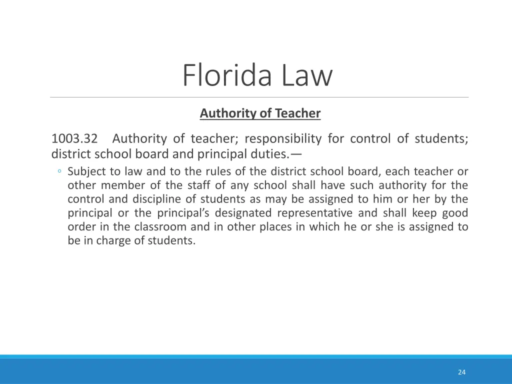 florida law 9