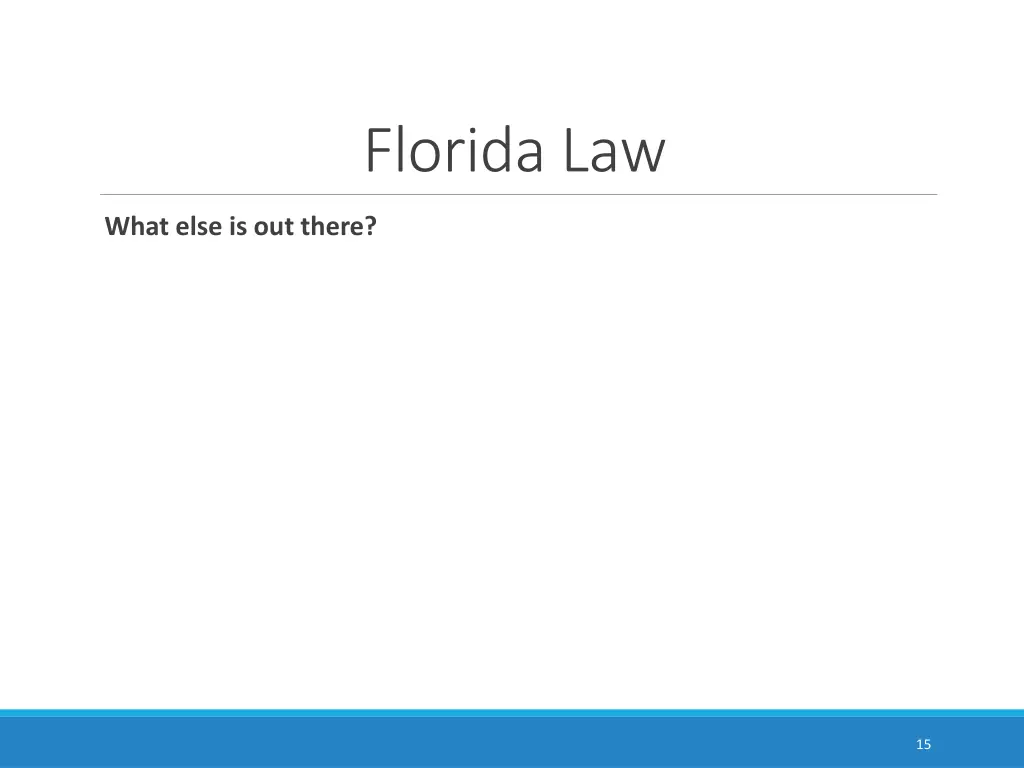 florida law