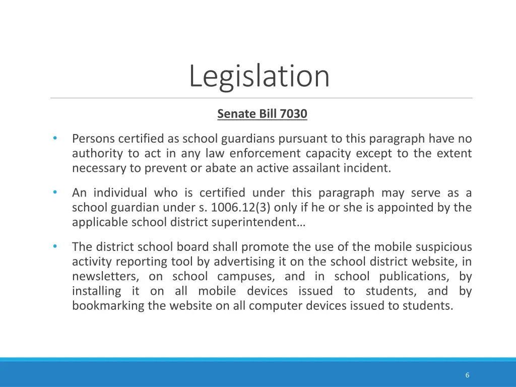 legislation