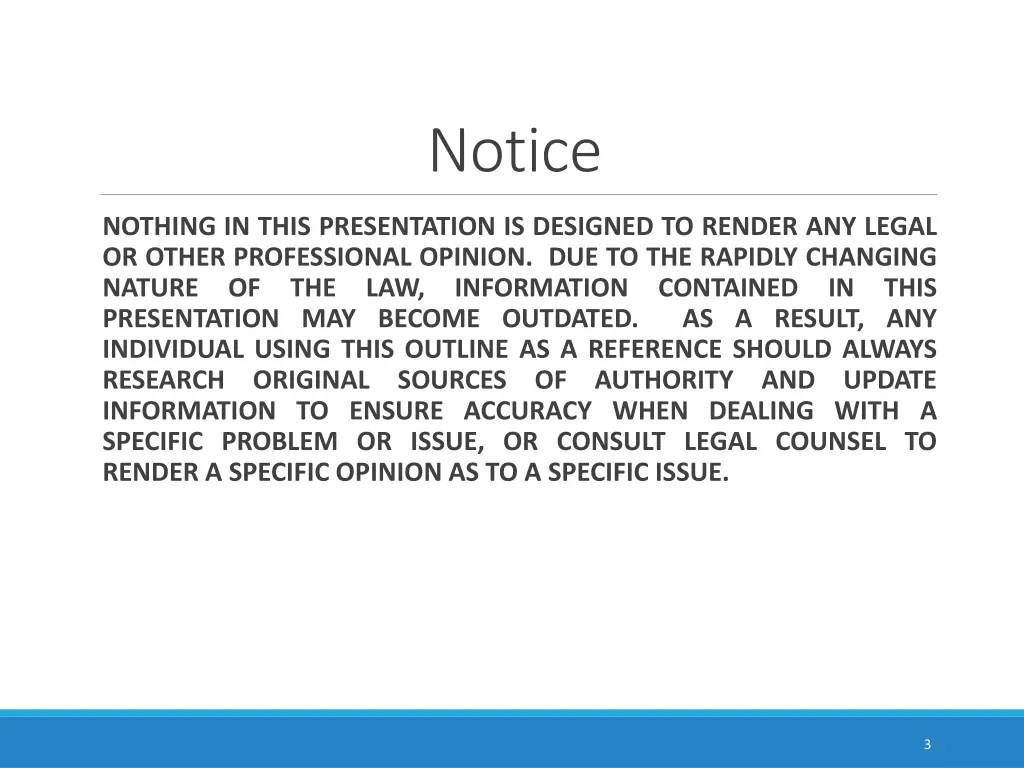 notice