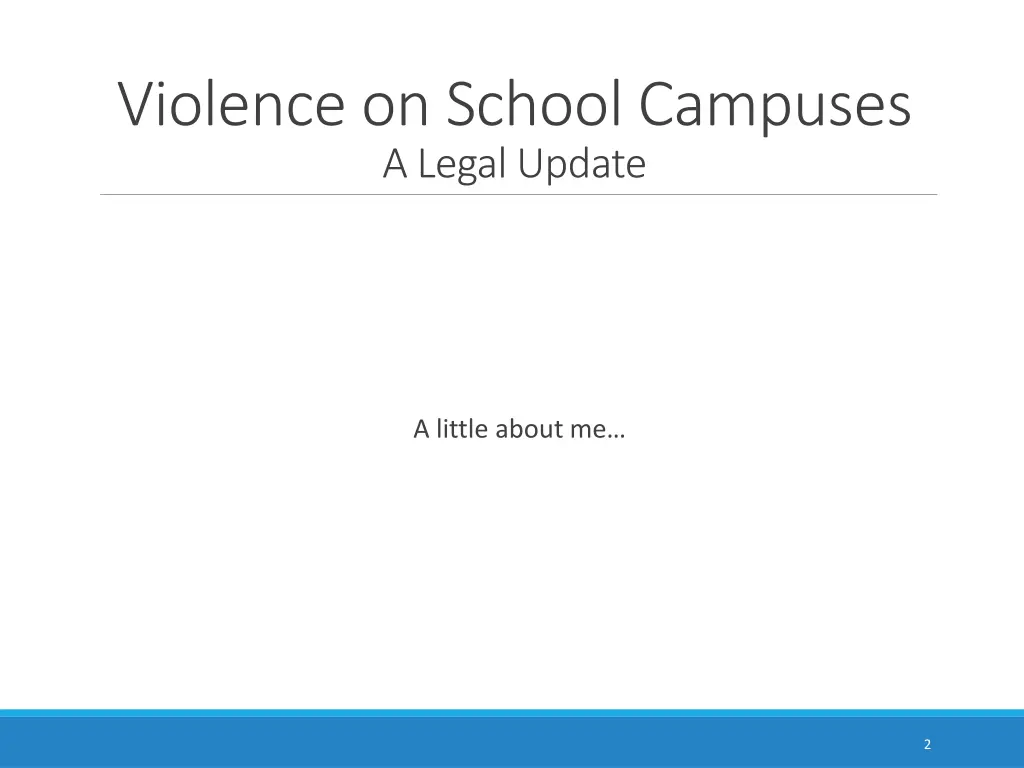 violence on school campuses a legal update 1