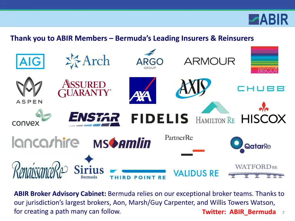 thank you to abir members bermuda s leading