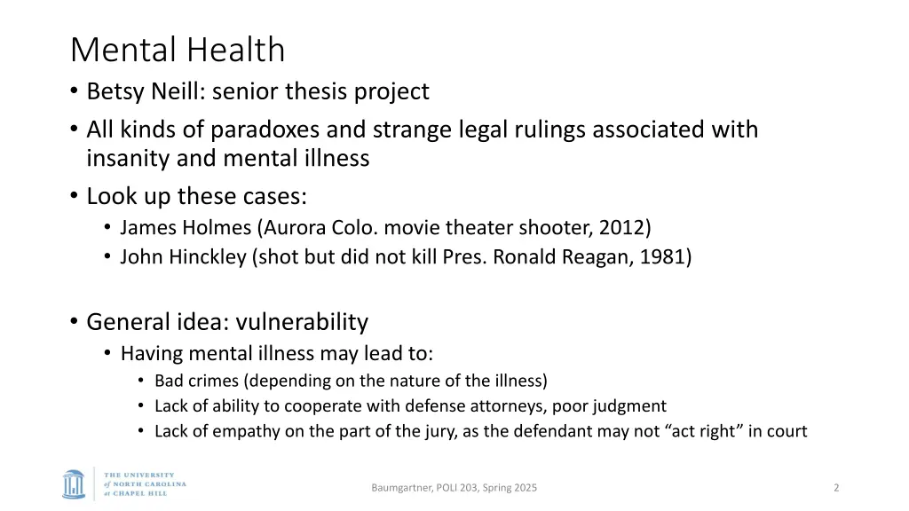mental health betsy neill senior thesis project
