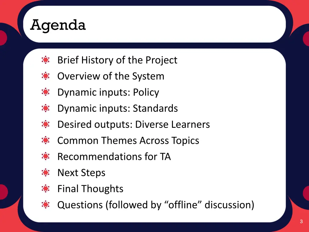 agenda