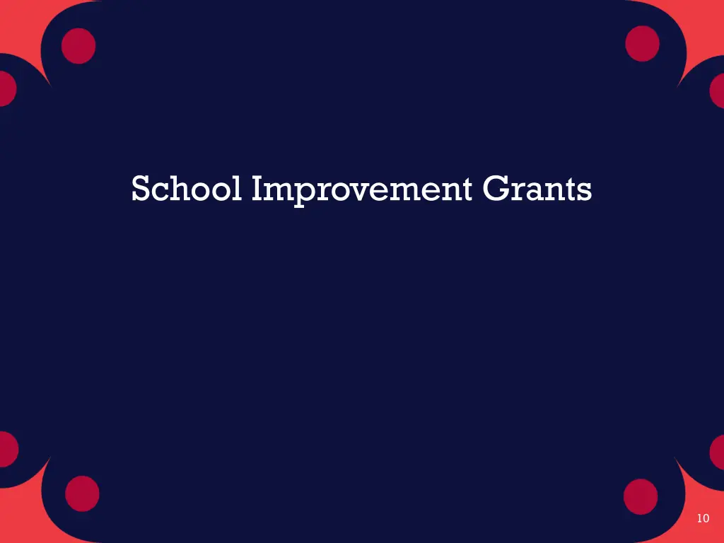 school improvement grants