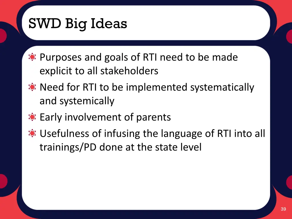 swd big ideas