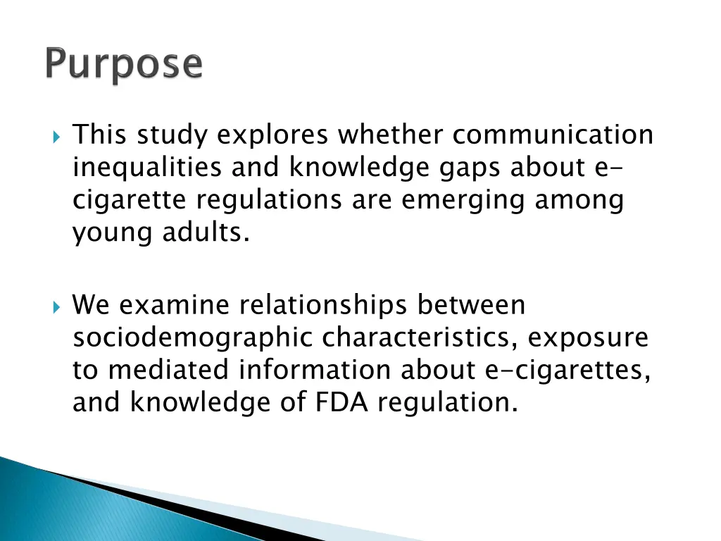 this study explores whether communication