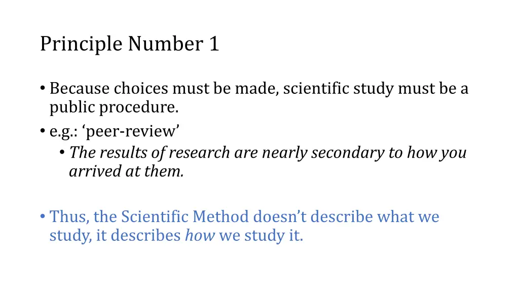 principle number 1 3