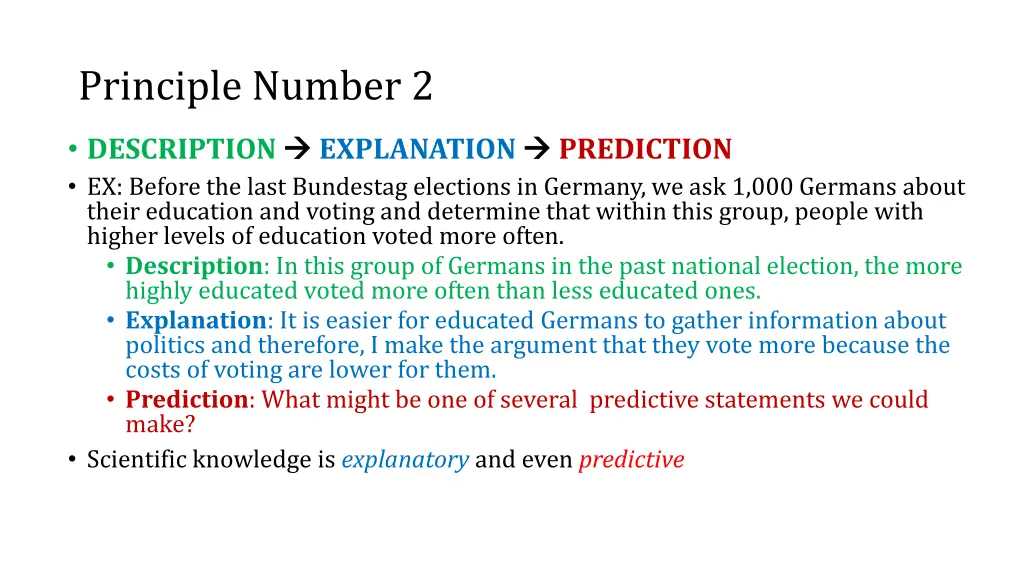 principle number 2 1
