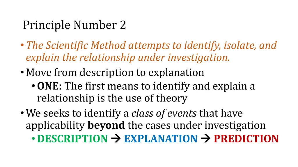 principle number 2