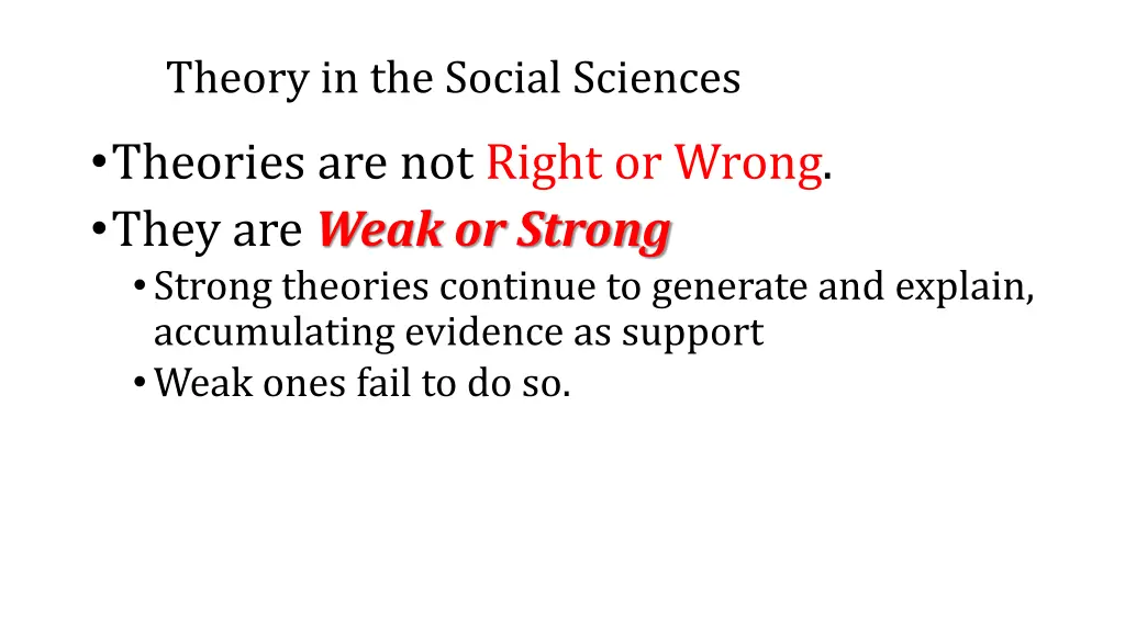 theory in the social sciences 2