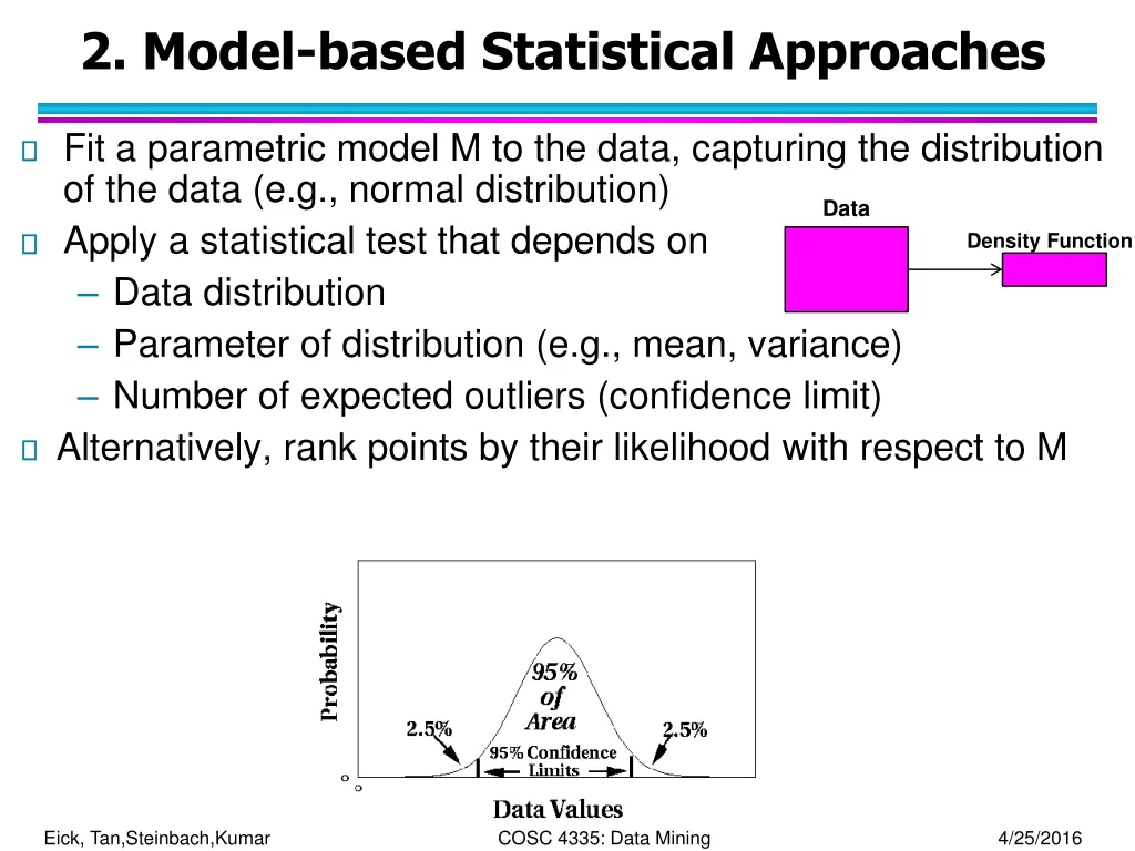 2 model based statistical approaches