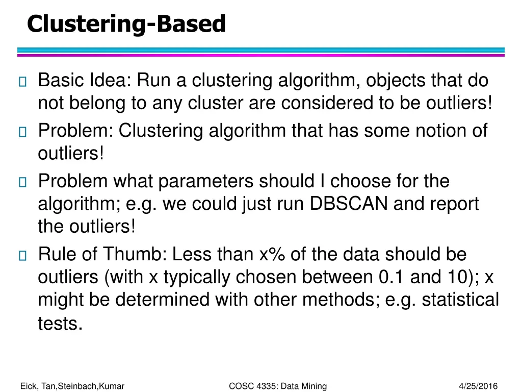 clustering based