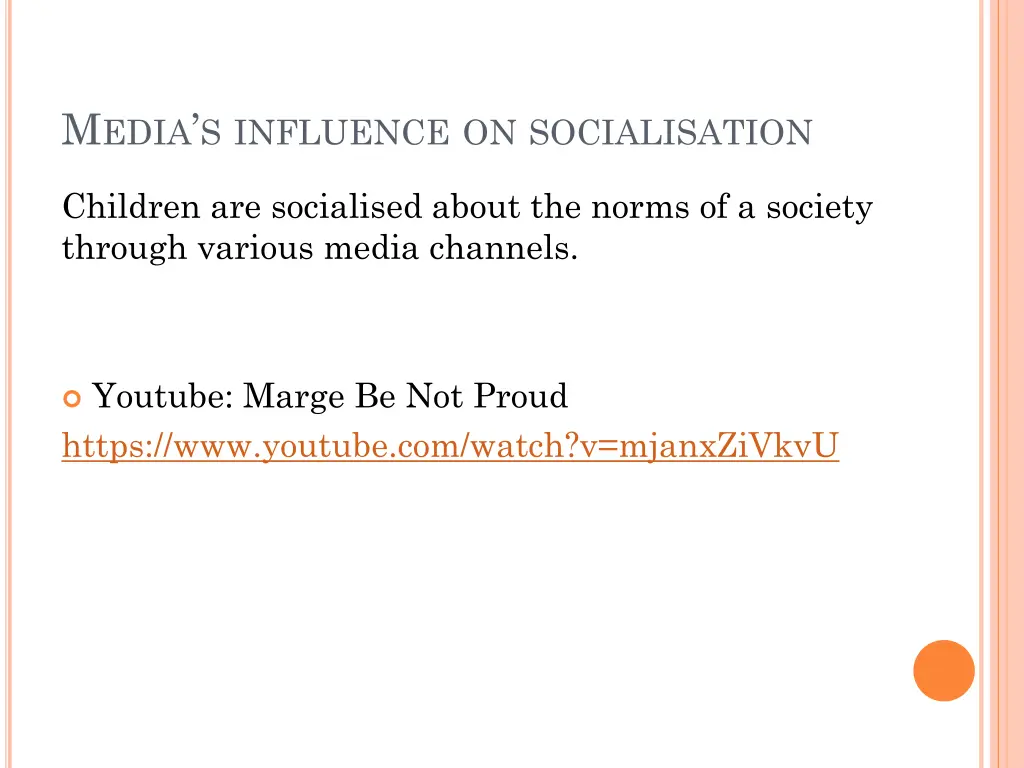 m edia s influence on socialisation 1