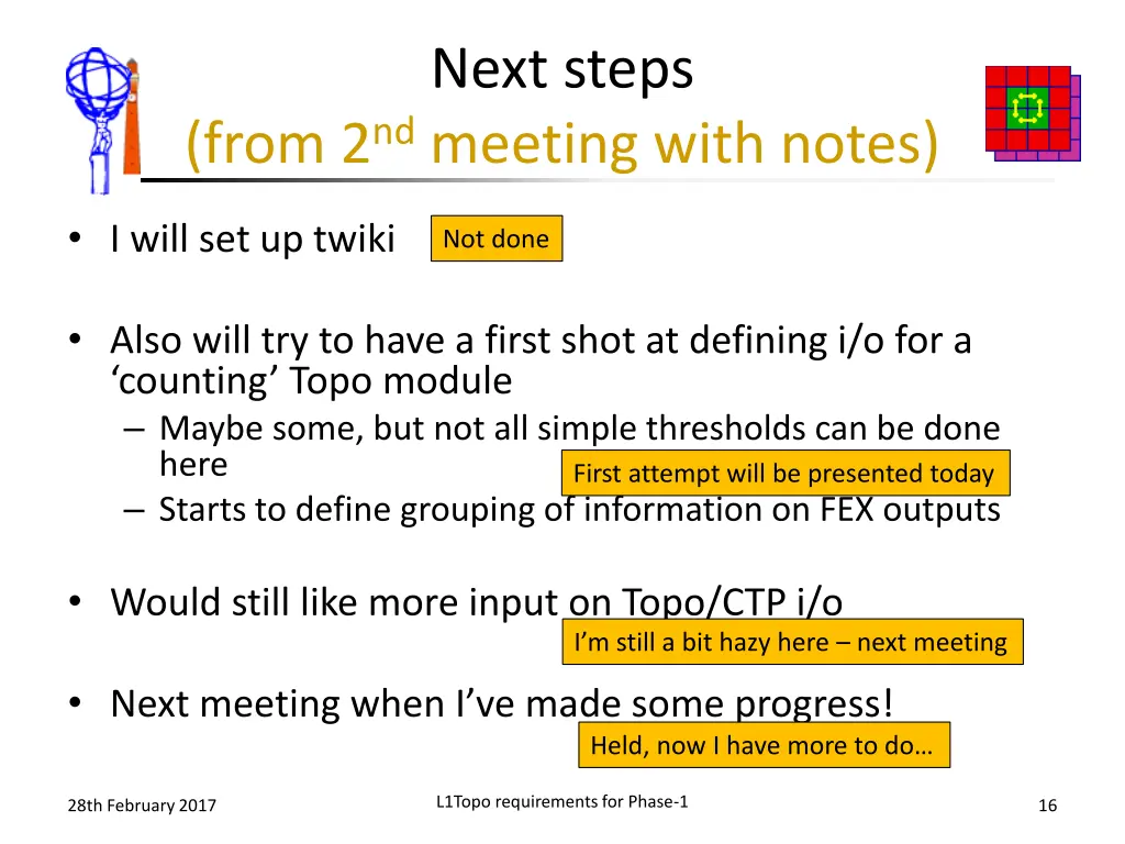 next steps