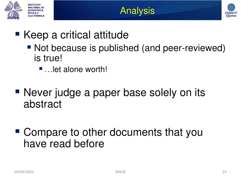analysis