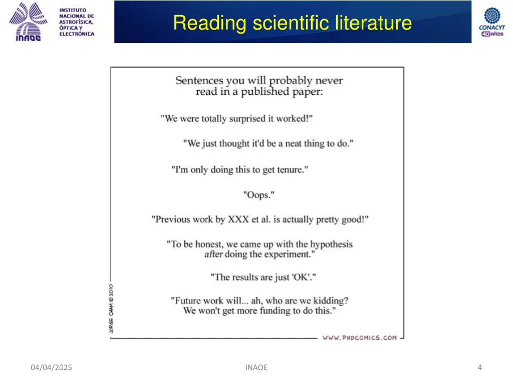 reading scientific literature 1