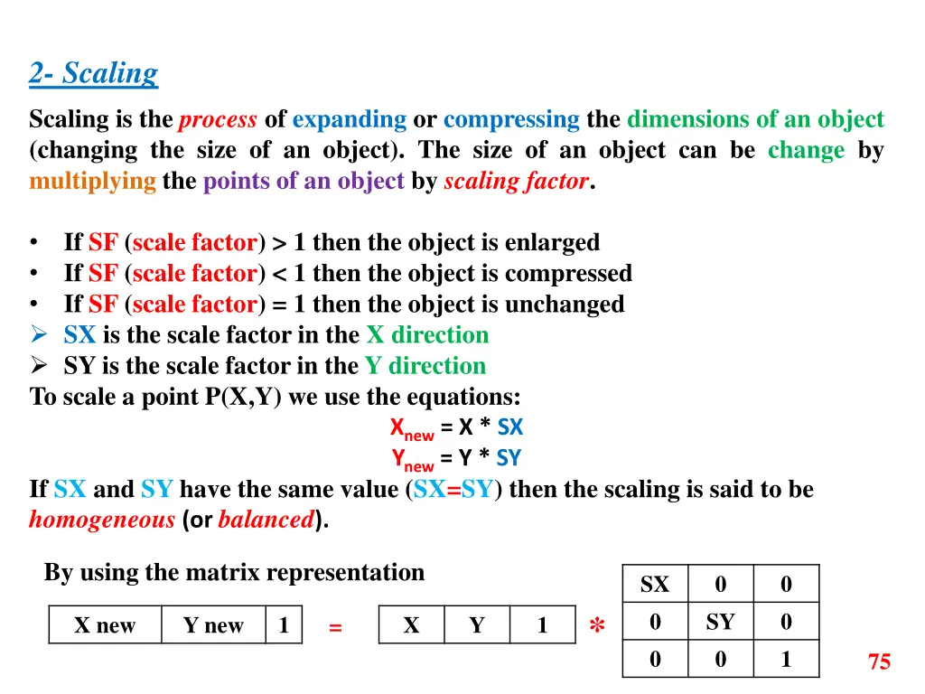 2 scaling