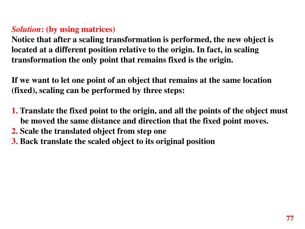 solution by using matrices notice that after