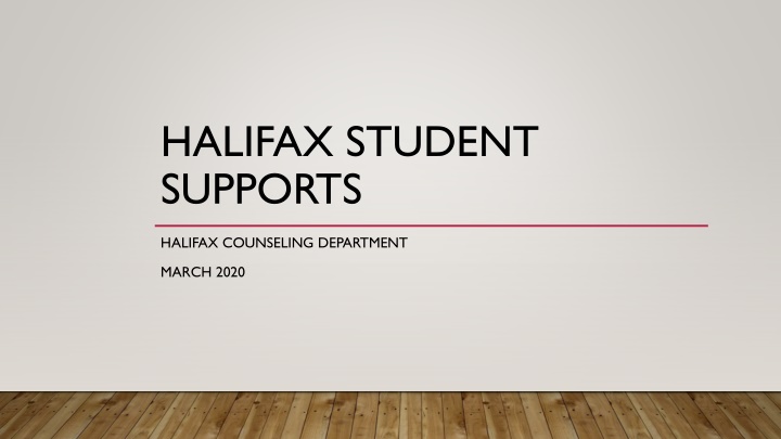 halifax student supports