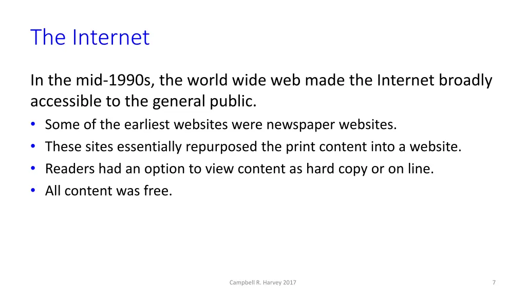 the internet