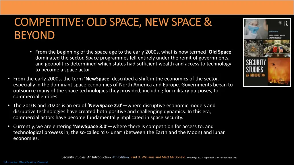 competitive old space new space competitive