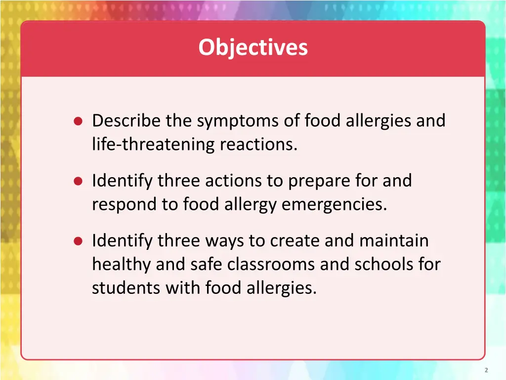 objectives