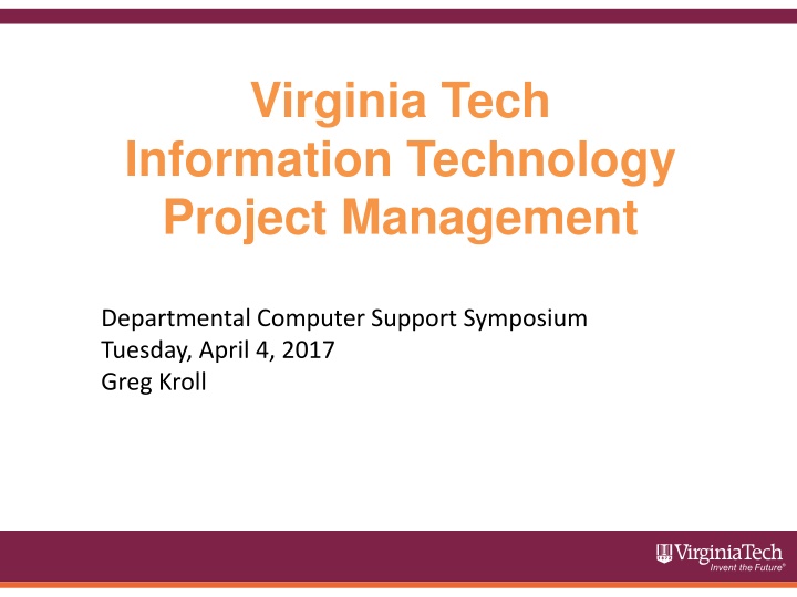 virginia tech information technology project