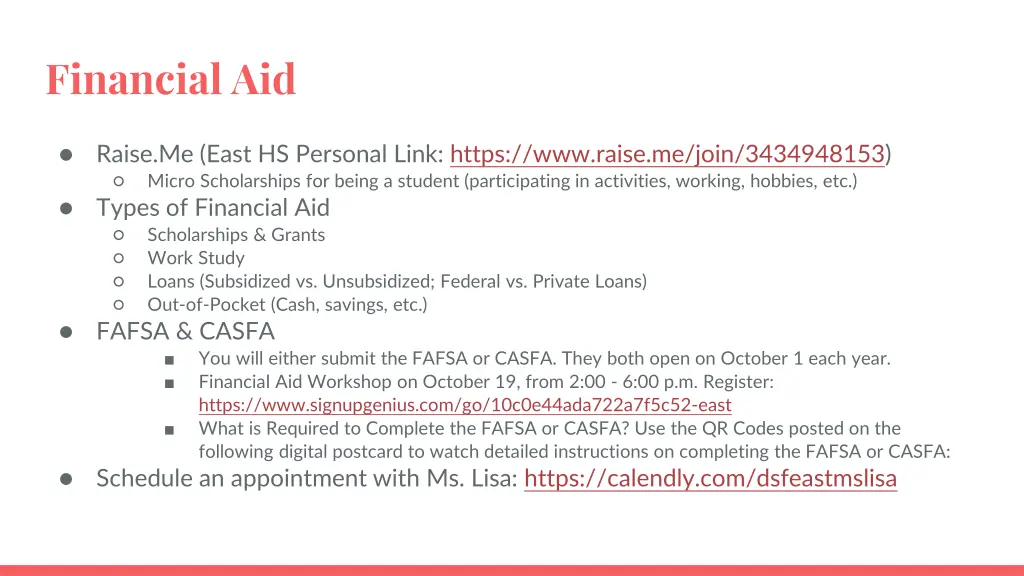 financial aid