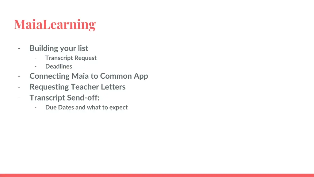 maialearning