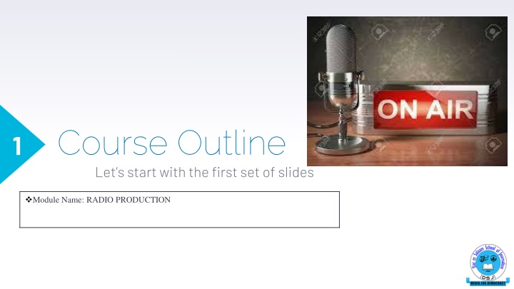 course outline let s start with the first