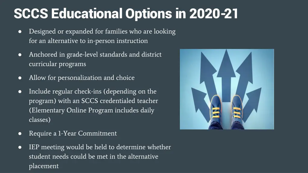 sccs educational options in 2020 21