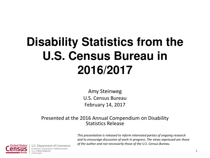 disability statistics from the u s census bureau