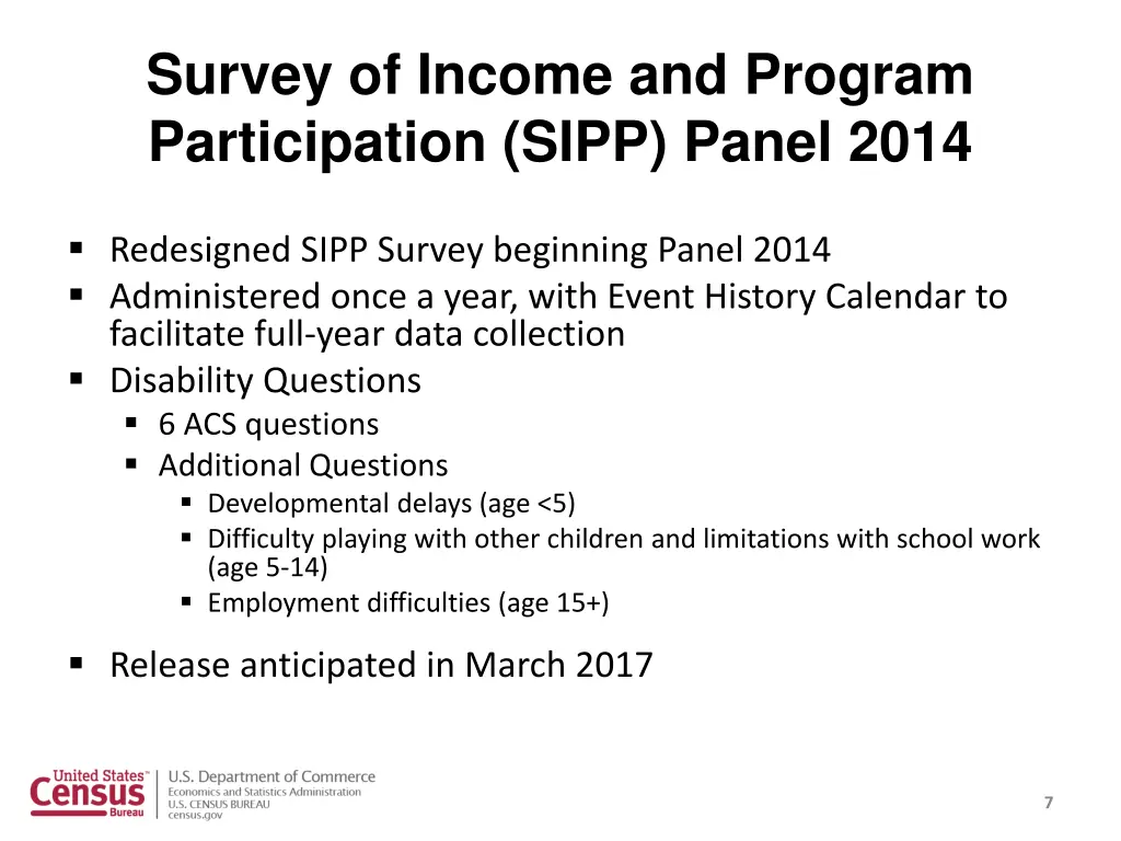 survey of income and program participation sipp