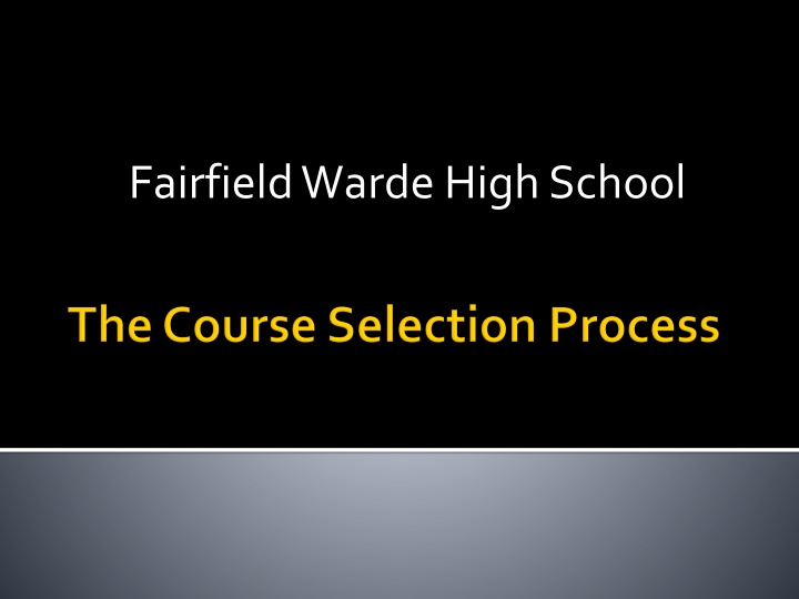 fairfield wardehigh school