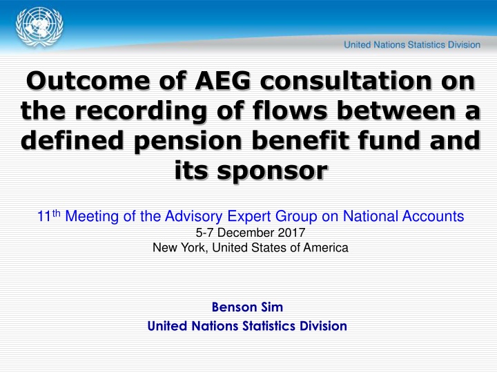 outcome of aeg consultation on the recording