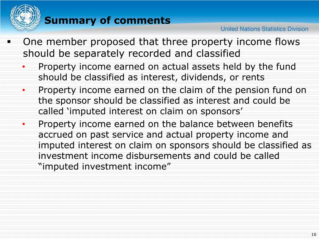 summary of comments 7