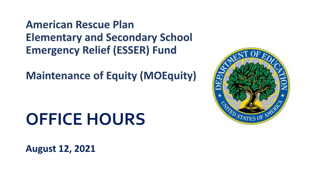 american rescue plan elementary and secondary