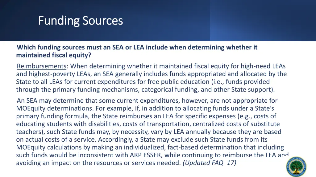 funding sources funding sources